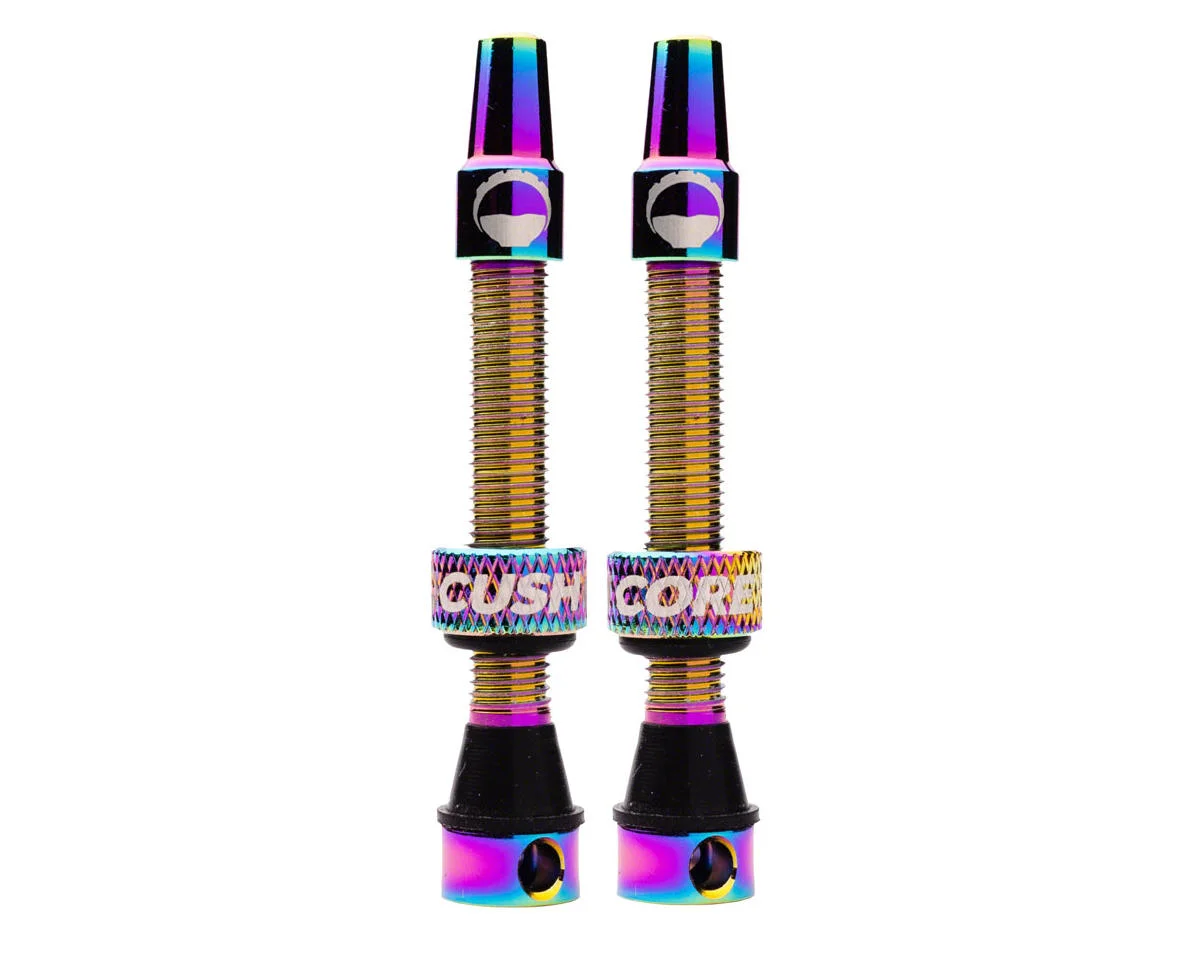 CushCore Air Valve Tubeless Valve Set (Oil Slick) (55mm)